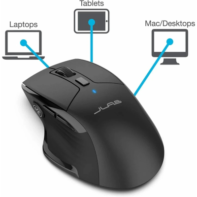 Мишка Jlab JBuds Mouse Wireless/Bluetooth Black (IEUMJBMOUSERBLK124)