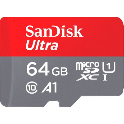 Карта пам'яті SanDisk 64GB microSD Class 10 A1 R-140 (SDSQUAB-064G-GN6IA)