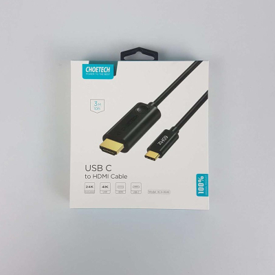 Кабель мультимедійний USB-C to HDMI 3.0m USB 3.1 Thunderbolt 3 Choetech (XCH-0030)