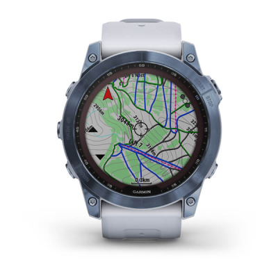 Смарт-годинник Garmin fenix 7X Sapph Sol Mineral Blue, GPS (010-02541-15)
