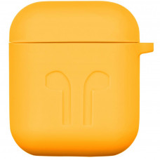 Чохол для навушників 2E для Apple AirPods Pure Color Silicone Imprint 1.5 мм Yellow (2E-AIR-PODS-IBSI-1.5-YW)