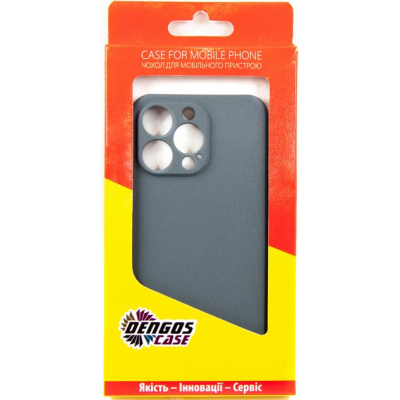 Чохол до мобільного телефона Dengos Carbon iPhone 13 Pro grey (DG-TPU-CRBN-133)