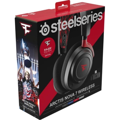 Навушники SteelSeries Arctis Nova 7 Wireless Faze Clan Black (61556)