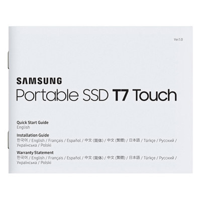 Накопичувач SSD USB 3.2 500GB T7 Touch Samsung (MU-PC500K/WW)