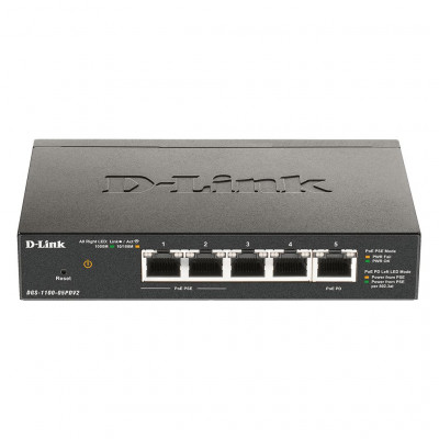 Комутатор мережевий D-Link DGS-1100-05PDV2