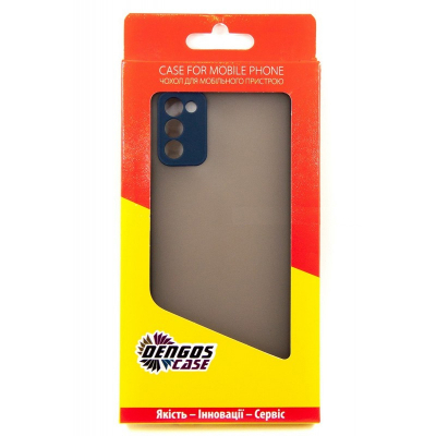 Чохол до мобільного телефона Dengos Matt Samsung Galaxy A03s blue (DG-TPU-MATT-86)