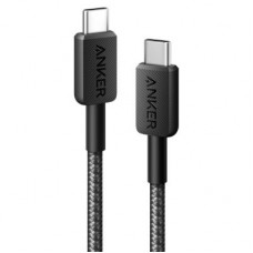 Дата кабель USB-C to USB-C 0.9m 322 Black Anker (A81F5G11)