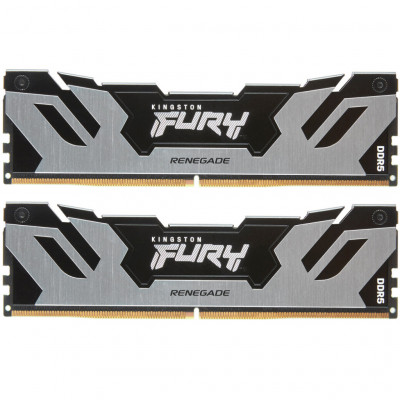 Модуль пам'яті для комп'ютера DDR5 96GB (2x48GB) 6000 MHz Renegade Silver XMP Kingston Fury (ex.HyperX) (KF560C32RSK2-96)