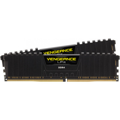 Модуль пам'яті для комп'ютера DDR4 16GB (2x8GB) 3000 MHz Vengeance LPX Black Corsair (CMK16GX4M2D3000C16)