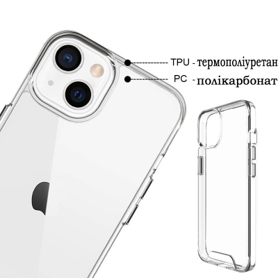 Чохол до мобільного телефона BeCover Space Case Apple iPhone 14 Pro Transparancy (708583)