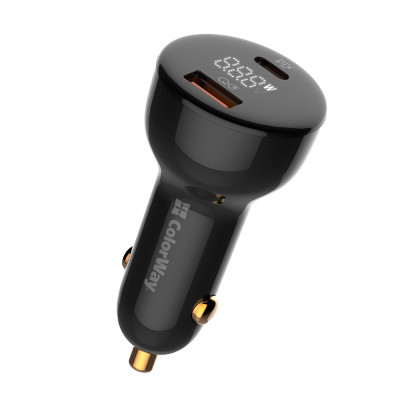 Зарядний пристрій ColorWay Power Delivery PPS USB (USB-A + USB-C) (100W) Black (CW-CHA044PD-BK)