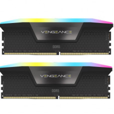 Модуль пам'яті для комп'ютера DDR5 32GB (2x16GB) 6000 MHz Vengeance RGB Black Corsair (CMH32GX5M2E6000C36)