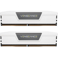 Модуль пам'яті для комп'ютера DDR5 64GB (2x32GB) 6000 MHz Vengeance White Corsair (CMK64GX5M2B6000C40W)