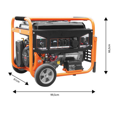Генератор Neo Tools 230V, 1 фаза, 6/6.5kW, електростарт, AVR (04-731)