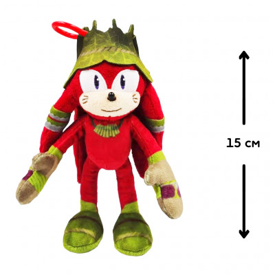 М'яка іграшка Sonic Prime на кліпсі – Наклз 15 см (SON7004D)