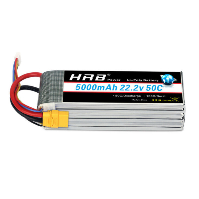 Акумулятор для FPV-дрона HRB_ Lipo 6s 22.2V 5000mAh 50C Battery (Weight 650-700g) (HR-5000MAH-6S-50C-XT60)