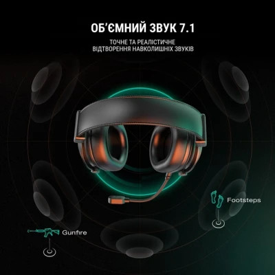 Навушники Fifine H6 RGB 7.1 Black (H6)