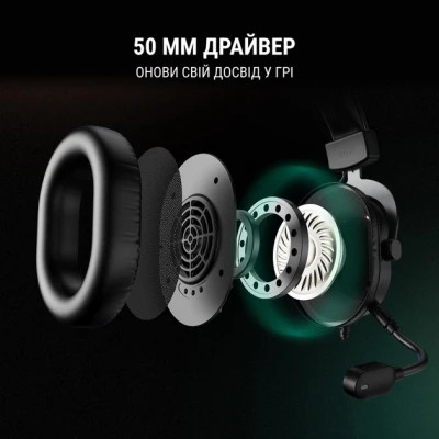 Навушники Fifine H6 RGB 7.1 Black (H6)