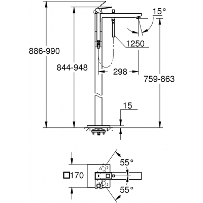 Змішувач Grohe Eurocube (23672001)