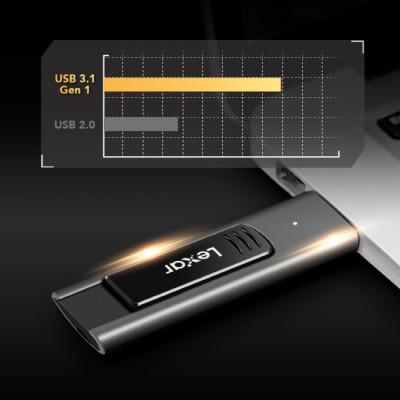 USB флеш накопичувач Lexar 64GB JumpDrive M900 USB 3.1 (LJDM900064G-BNQNG)