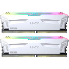 Модуль пам'яті для комп'ютера DDR5 32GB (2x(16GB) 6400 MHz Ares RGB White Lexar (LD5EU016G-R6400GDWA)