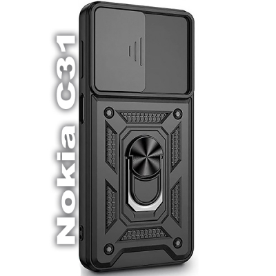 Чохол до мобільного телефона BeCover Military Nokia C31 Black (709986)