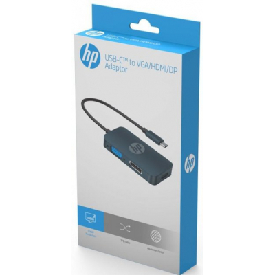 Порт-реплікатор HP USB3.1 Type-C --> HDMI/VGA/DP/, 0.2м (DHC-CT200)