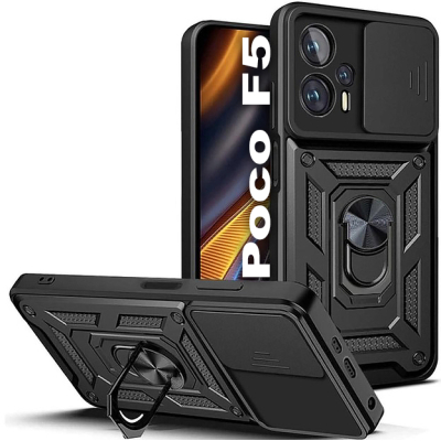 Чохол до мобільного телефона BeCover Military Poco F5 Black (709996)