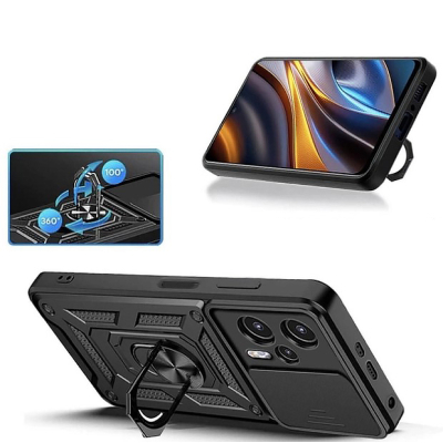 Чохол до мобільного телефона BeCover Military Poco F5 Black (709996)