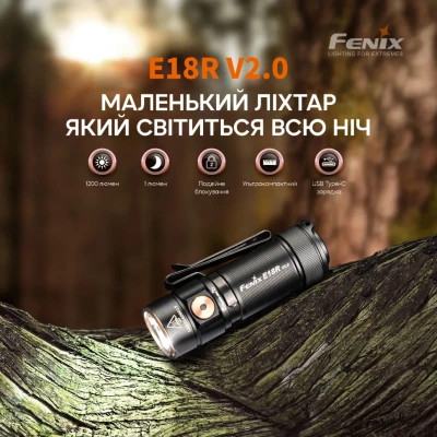 Ліхтар Fenix E18R V2.0 (E18RV20)