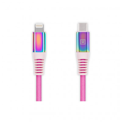Дата кабель USB Type-C to Lightning 1.0m MFI Rainbow REAL-EL (EL123500054)