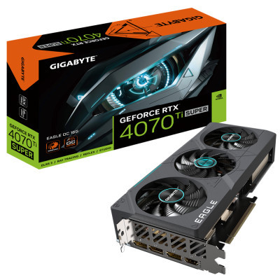 Відеокарта GIGABYTE GeForce RTX4070Ti SUPER 16Gb EAGLE OC (GV-N407TSEAGLE OC-16GD)