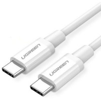 Дата кабель USB-C to USB-C 1.0m US264 ABS Shell White Ugreen (60518)