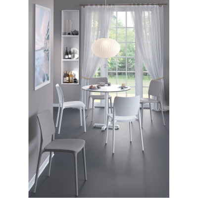 Кухонний стілець PAPATYA Joy-S сіро-коричневий (4785)
