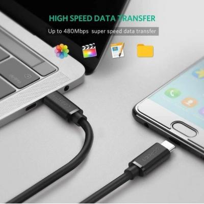 Дата кабель USB-C to USB-C 2.0m US286 3A Black Ugreen (10306)