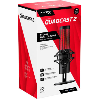 Мікрофон HyperX QuadCast 2 Black (872V1AA)