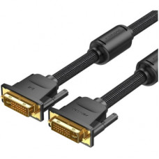 Кабель мультимедійний DVI to DVI 24+1pin 5.0m 2K 60Hz ferrite Vention (EAEBJ)