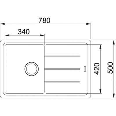 Мийка кухонна Franke BASIS BFG 611-78 (114.0258.031)