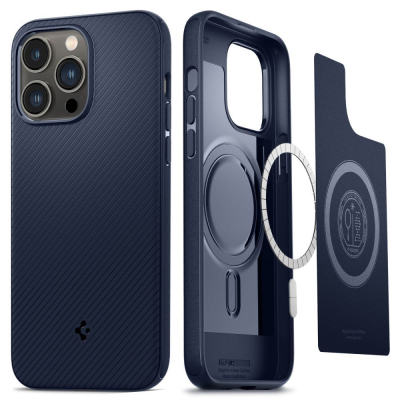 Чохол до мобільного телефона Spigen Apple Iphone 14 Pro Max Mag Armor MagFit, Navy Blue (ACS04845)
