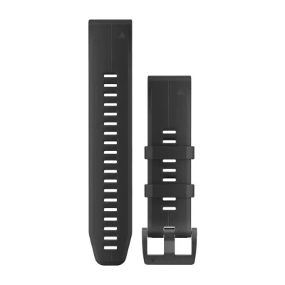 Ремінець до смарт-годинника Garmin fenix 5 Plus 22mm QuickFit Black Leather (010-12740-01)
