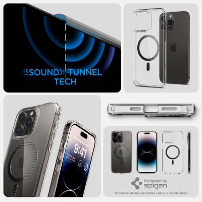 Чохол до мобільного телефона Spigen Apple iPhone 14 Pro Ultra Hybrid MagFit, Carbon Fiber (ACS04971)