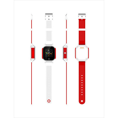Смарт-годинник UWatch GW700S Kid smart watch White/Red (F_86985)