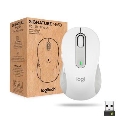 Мишка Logitech Signature M650 Wireless for Business Off-White (910-006275)