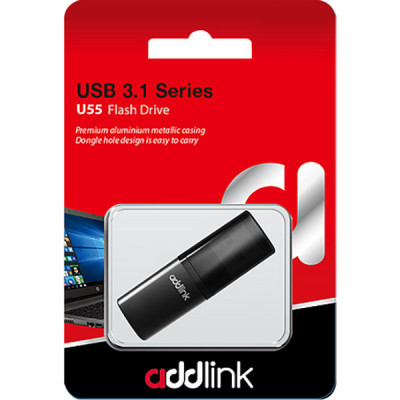 USB флеш накопичувач AddLink 128GB U55 USB 3.1 (ad128GBU55B3)