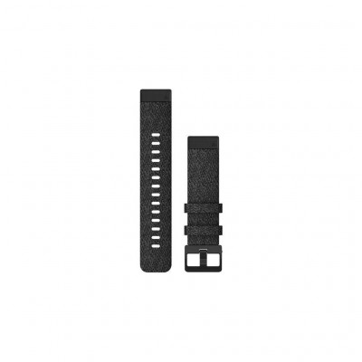 Ремінець до смарт-годинника Garmin fenix 6s 20mm QuickFit Heathered Black Nylon with Black Hardware (010-12875-00)