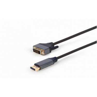 Кабель мультимедійний DisplayPort to DVI 1.8m 24 +1, 4K 30Hz Cablexpert (CC-DPM-DVIM-4K-6)