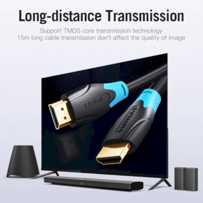 Кабель мультимедійний HDMI to HDMI 5.0m V2.0 4K 60Hz PVC Vention (AACBJ)