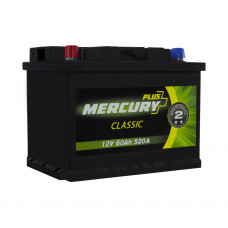 Акумулятор автомобільний MERCURY battery CLASSIC Plus 60Ah (P47278)