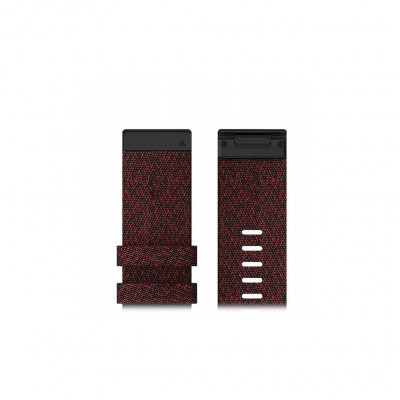 Ремінець до смарт-годинника Garmin fenix 6X 26mm QuickFit Heathered Red Nylon (010-12864-06)
