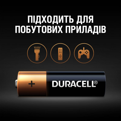 Батарейка Duracell AA лужні 18 шт. в упаковці (5000394107519 / 5006192)
